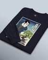 Samurai and Bonsai Tree Ukiyo-e Unisex Long Sleeve Tee