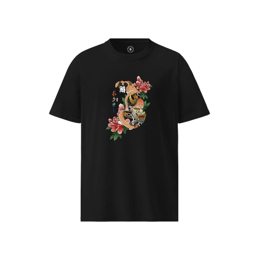 Samurai Boxer Dog Ukiyo-e Unisex organic t-shirt
