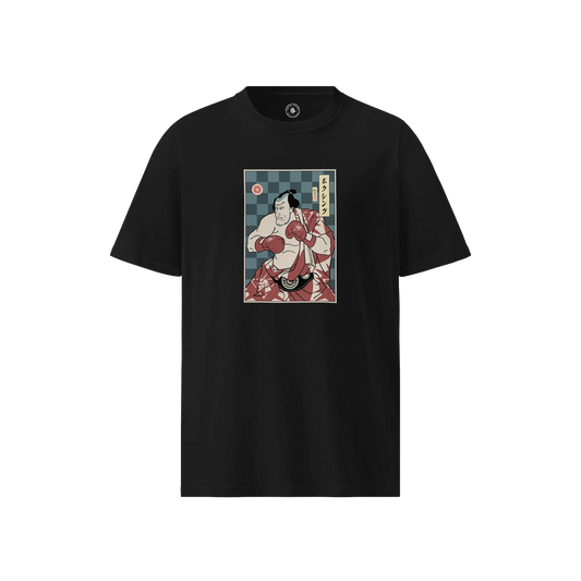 Samurai Boxing Player Sport Ukiyo-e Unisex organic t-shirt