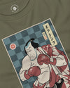 Samurai Boxing Player Sport Ukiyo-e Unisex Long Sleeve Tee - Samurai Original