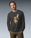 Samurai Bulldog Japanese Ukiyo-e Unisex Long Sleeve Tee 2