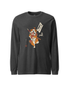 Samurai Bulldog Japanese Ukiyo-e Unisex Long Sleeve Tee 2