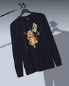 Samurai Bulldog Japanese Ukiyo-e Unisex Long Sleeve Tee 2