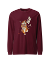 Samurai Bulldog Japanese Ukiyo-e Unisex Long Sleeve Tee 2