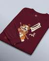 Samurai Bulldog Japanese Ukiyo-e Unisex Long Sleeve Tee 2