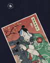Samurai Cameraman Camcorder Ukiyo-e Unisex Long Sleeve Tee