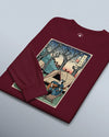 Samurai Camping Weekend Ukiyo-e Unisex Long Sleeve Tee - Samurai Original