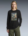 Samurai Camping Weekend Ukiyo-e Unisex Long Sleeve Tee - Samurai Original