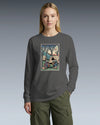Samurai Camping Weekend Ukiyo-e Unisex Long Sleeve Tee - Samurai Original