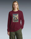 Samurai Camping Weekend Ukiyo-e Unisex Long Sleeve Tee - Samurai Original