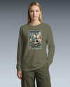 Samurai Camping Weekend Ukiyo-e Unisex Long Sleeve Tee - Samurai Original