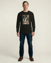 Samurai Carpenter Wood Artisan Ukiyo-e Unisex Long Sleeve Tee No.3