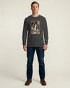 Samurai Carpenter Wood Artisan Ukiyo-e Unisex Long Sleeve Tee No.3