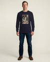 Samurai Carpenter Wood Artisan Ukiyo-e Unisex Long Sleeve Tee No.3