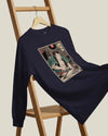 Samurai Carpenter Wood Artisan Ukiyo-e Unisex Long Sleeve Tee No.3
