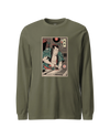 Samurai Carpenter Wood Artisan Ukiyo-e Unisex Long Sleeve Tee No.3