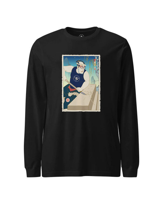 Samurai Carpenter 5 Wood Artisan Unisex Long Sleeve Tee