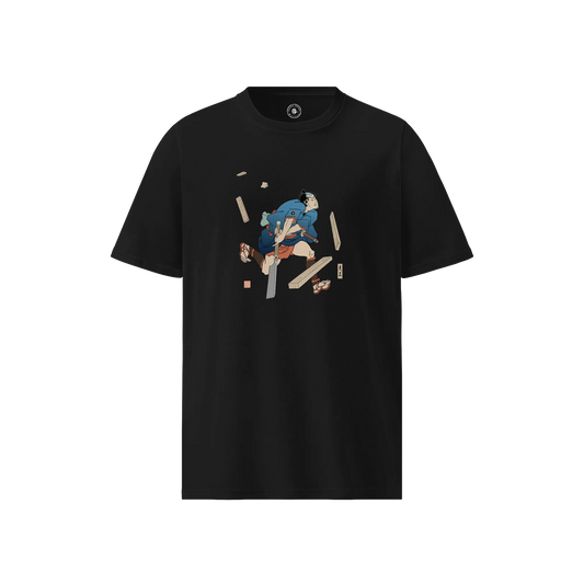 Samurai Carpenter Japanese Ukiyo-e Unisex organic t-shirt No.6