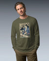 Samurai Carpenter Wood Artisan Ukiyo-e Unisex Long Sleeve Tee - Samurai Original