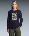 Samurai Carpenter Wood Artisan Ukiyo-e Unisex Long Sleeve Tee - Samurai Original