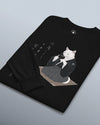 Samurai Cat Tea Time Tee Japanese Ukiyo-e Unisex Long Sleeve Tee