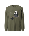 Samurai Cat Tea Time Tee Japanese Ukiyo-e Unisex Long Sleeve Tee