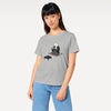 Samurai Cat Tea Time Tee Japanese Ukiyo-e Women’s Organic T-shirt
