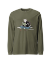 Samurai Cat & The Book of Five Rings Unisex Long Sleeve Tee