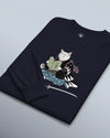 Samurai Cat & The Book of Five Rings Unisex Long Sleeve Tee