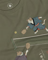 Samurai Cats Pickleball Japanese Ukiyo-e Unisex Long Sleeve Tee