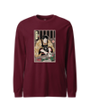 Samurai Chef 2 Cook Dish Ukiyo-e Unisex Long Sleeve Tee Maroon - Samurai Original