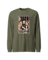 Samurai Chef 2 Cook Dish Ukiyo-e Unisex Long Sleeve Tee Military Green - Samurai Original