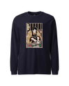 Samurai Chef 2 Cook Dish Ukiyo-e Unisex Long Sleeve Tee Navy - Samurai Original