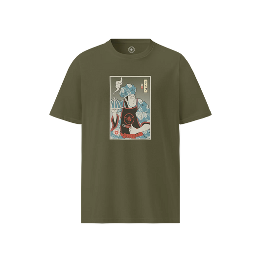 Samurai Chef Cook Dish Ukiyo-e Unisex organic t-shirt