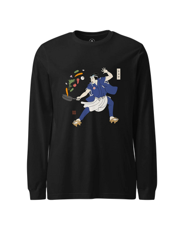 Samurai Chef Japanese Ukiyo-e Unisex Long Sleeve Tee