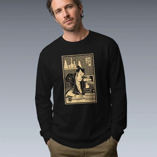 Samurai Chemistry Natural Science Ukiyo-e Unisex Long Sleeve Tee - Samurai Original