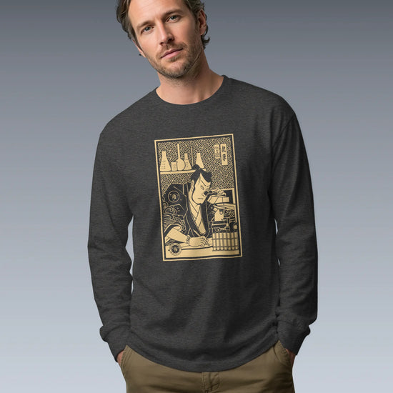 Samurai Chemistry Natural Science Ukiyo-e Unisex Long Sleeve Tee - Samurai Original