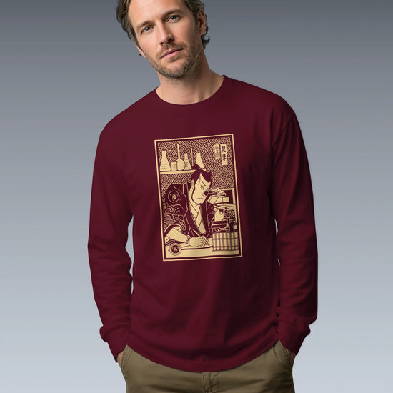Samurai Chemistry Natural Science Ukiyo-e Unisex Long Sleeve Tee - Samurai Original