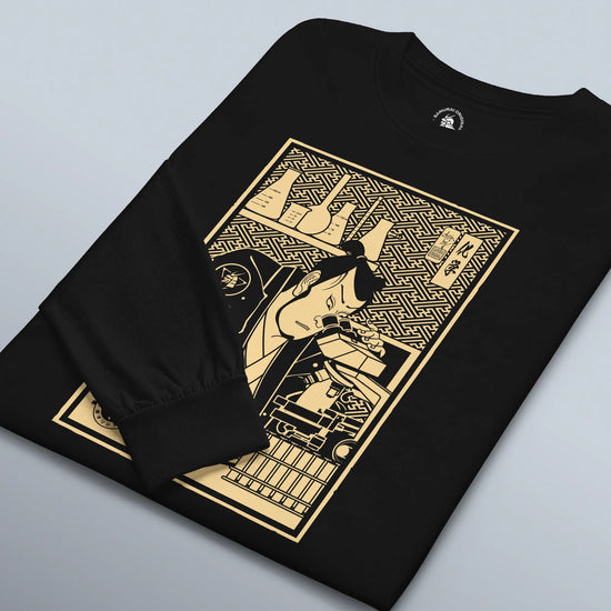 Samurai Chemistry Natural Science Ukiyo-e Unisex Long Sleeve Tee - Samurai Original