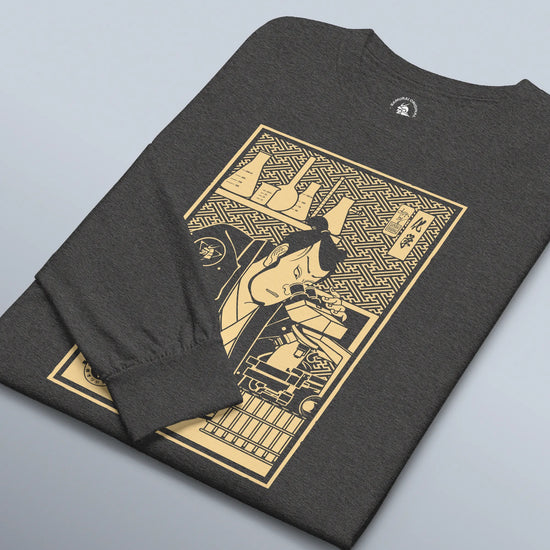 Samurai Chemistry Natural Science Ukiyo-e Unisex Long Sleeve Tee - Samurai Original
