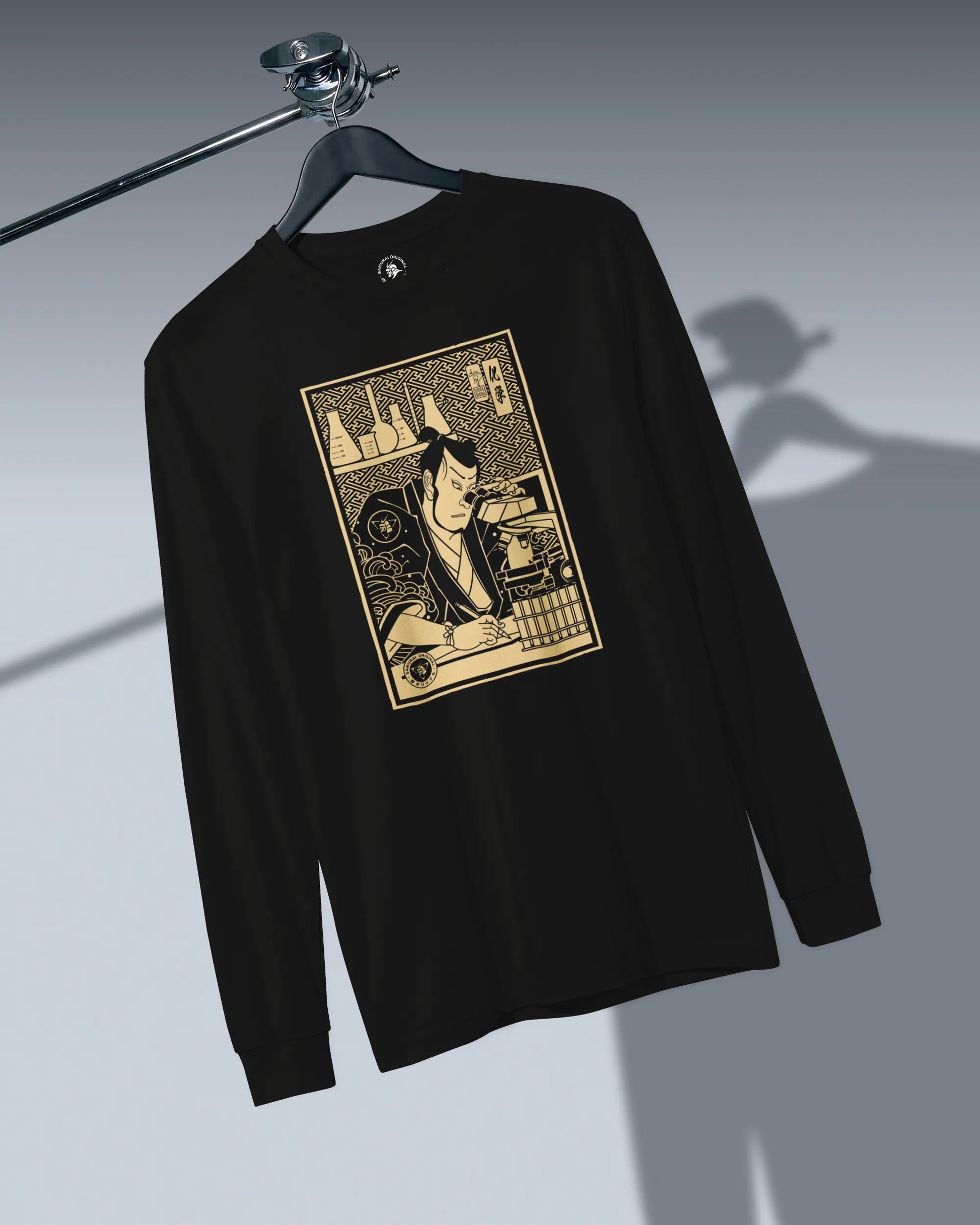 Samurai Chemistry Natural Science Ukiyo-e Unisex Long Sleeve Tee - Samurai Original