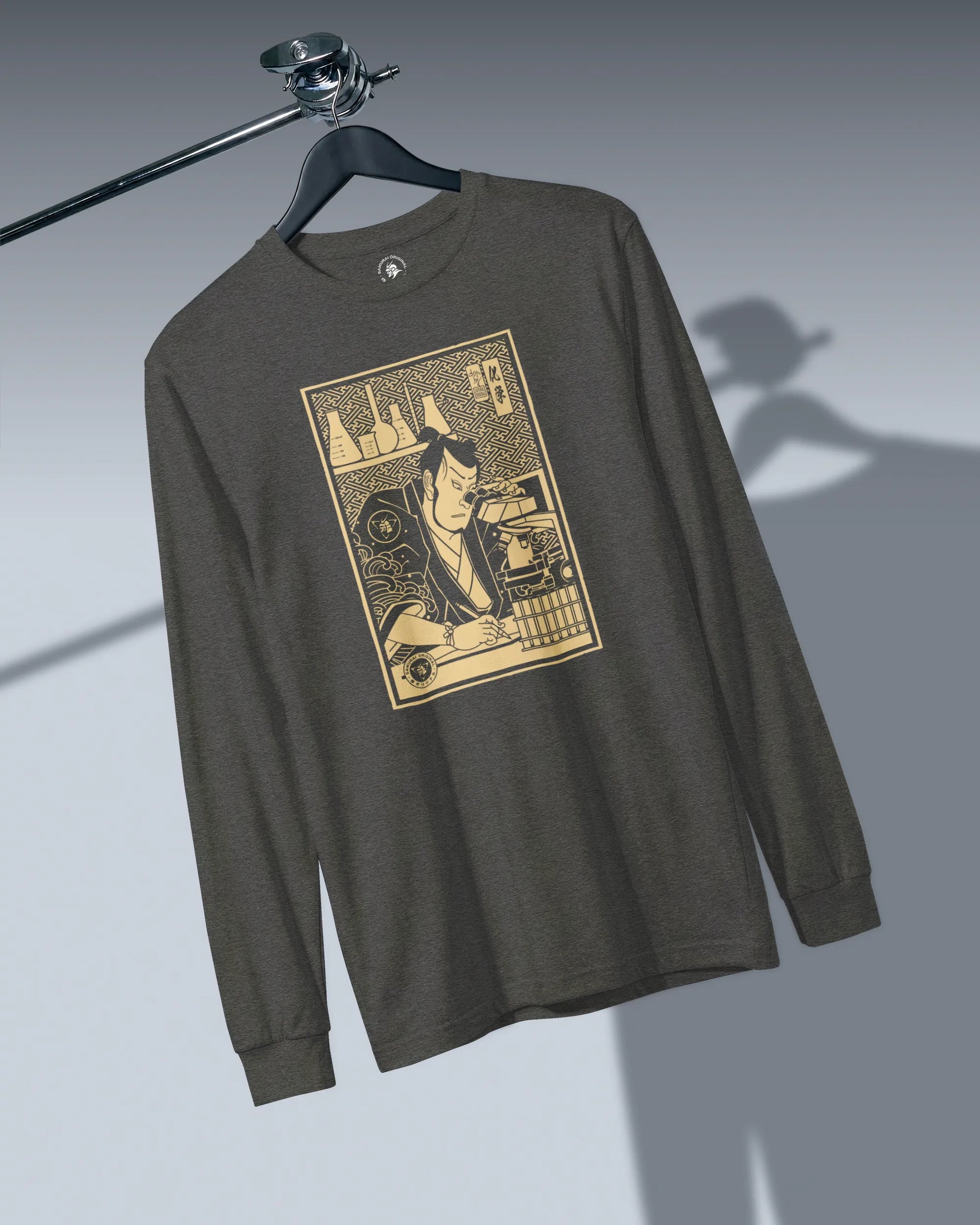 Samurai Chemistry Natural Science Ukiyo-e Unisex Long Sleeve Tee - Samurai Original