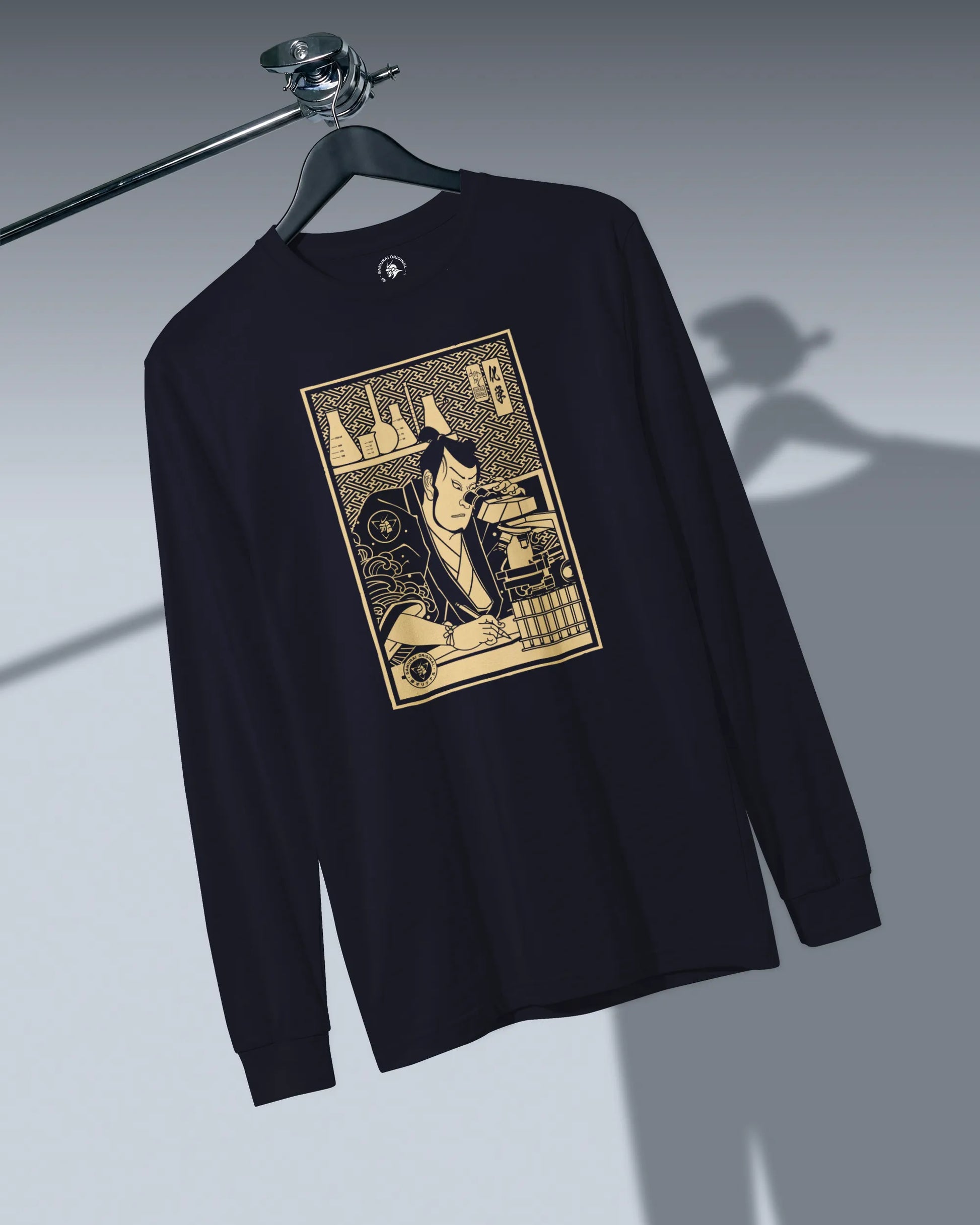 Samurai Chemistry Natural Science Ukiyo-e Unisex Long Sleeve Tee - Samurai Original