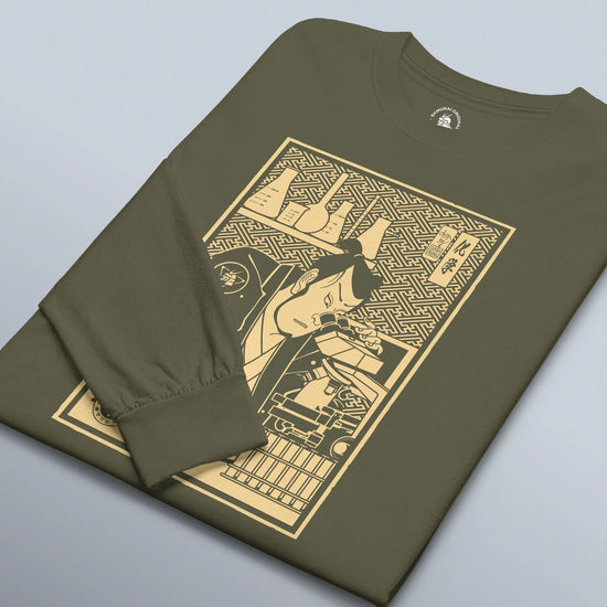 Samurai Chemistry Natural Science Ukiyo-e Unisex Long Sleeve Tee - Samurai Original