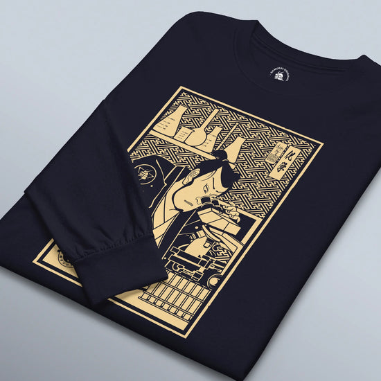 Samurai Chemistry Natural Science Ukiyo-e Unisex Long Sleeve Tee - Samurai Original