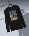 Samurai Chopper Motorcycle Ukiyo-e Unisex Long Sleeve Tee