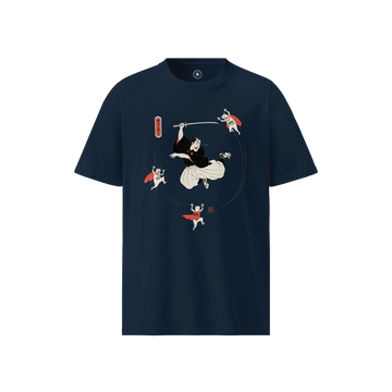 Samurai Coder Funny Unisex Organic T-shirt