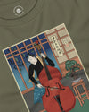 Samurai Contrabass Ukiyo-e  Unisex Long Sleeve Tee