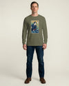 Samurai DJ Turntable Music Ukiyo-e Unisex Long Sleeve Tee No.2