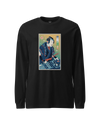 Samurai DJ Turntable Music Ukiyo-e Unisex Long Sleeve Tee No.2